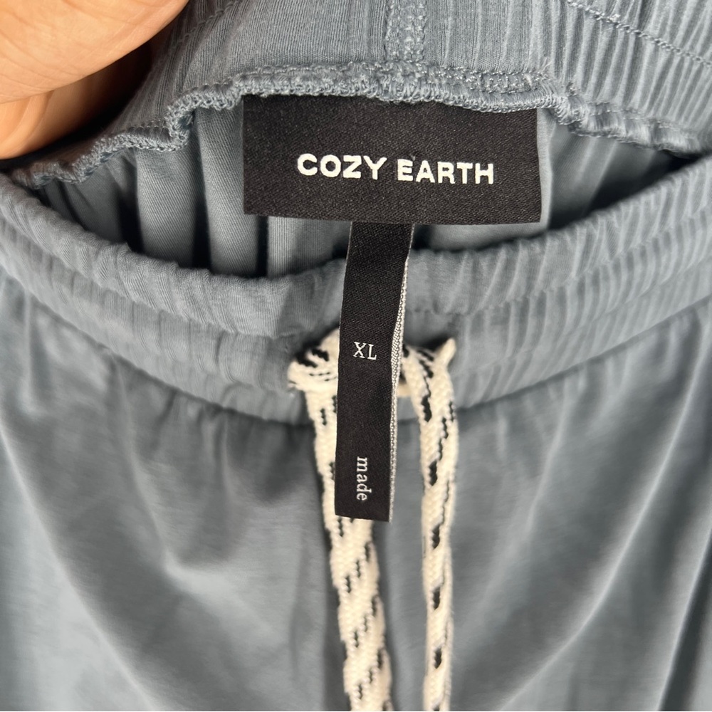 Women’s Slate Blue Jogger Track Pants - Drawstring Waist - Picture 7 of 16